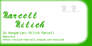 marcell milich business card